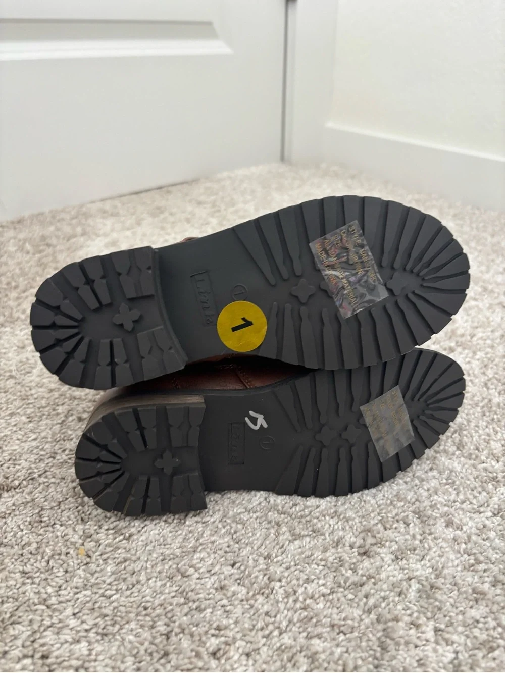 NEW Girls Brown Lace-Up Boots